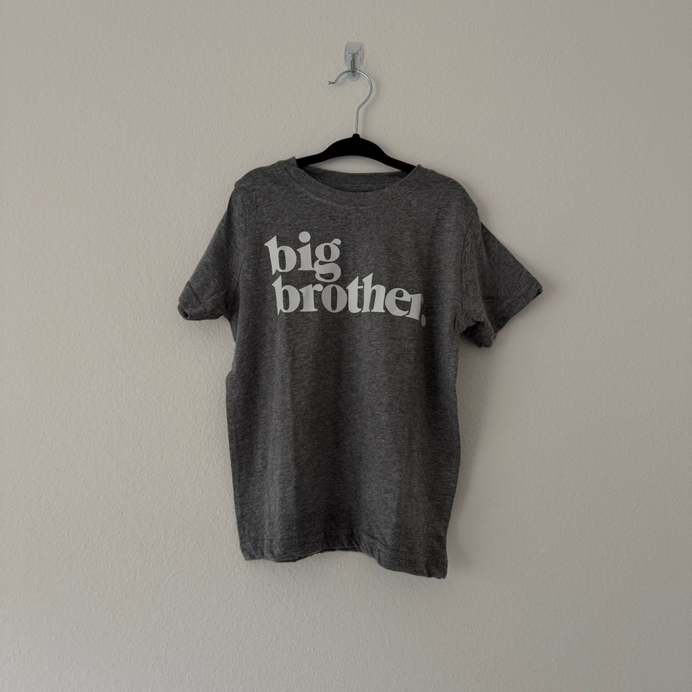 Rabbit Skins Big Brother Graphic Tee in Heather Grey – Size 4 NWT